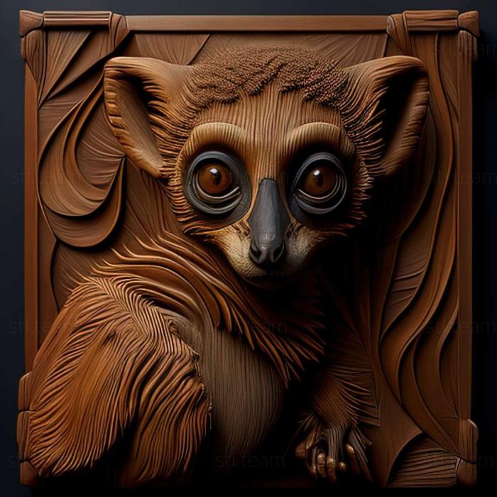 3D модель Eulemur rufifrons (STL)